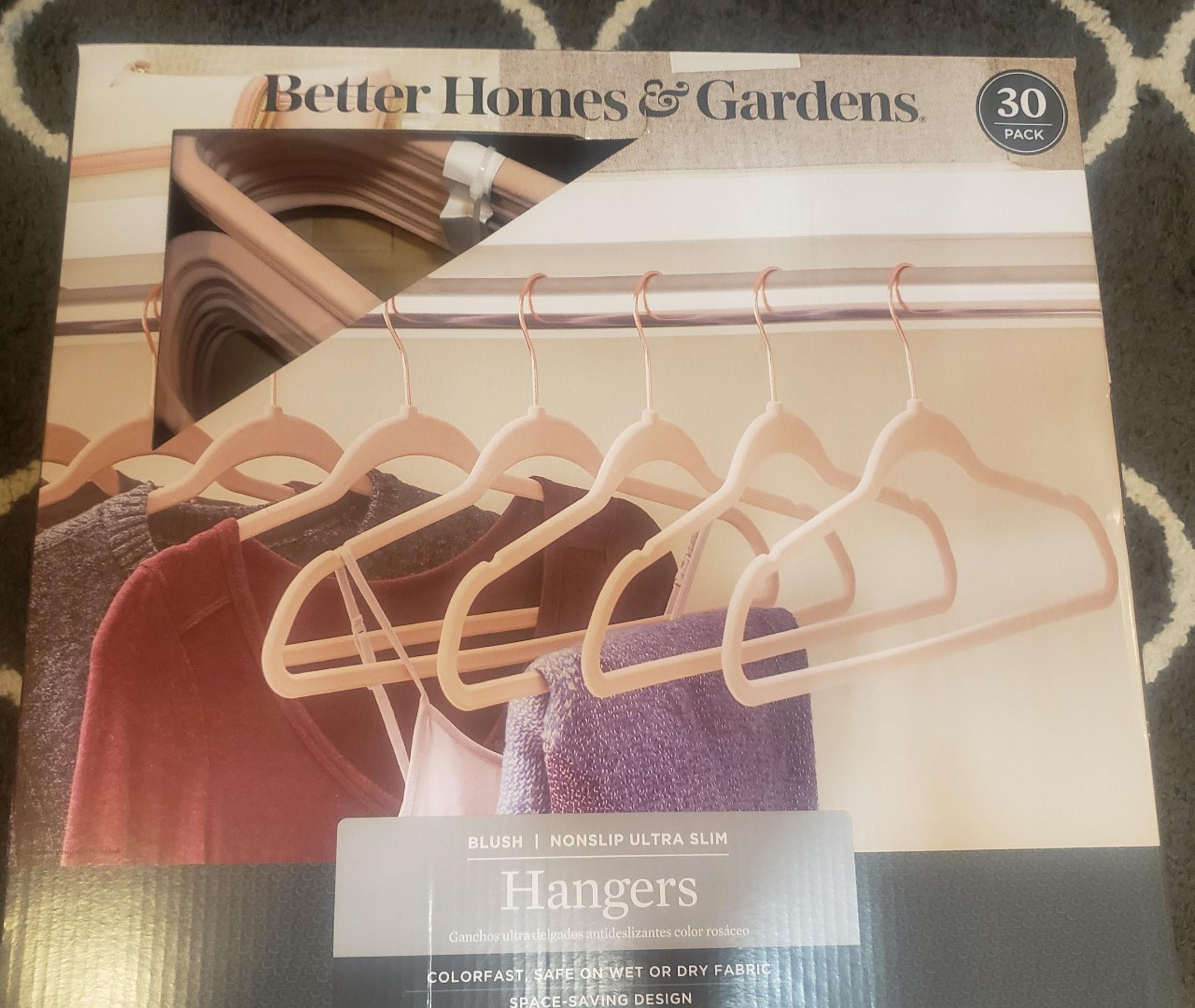 Blush velvet hangers 30 pack