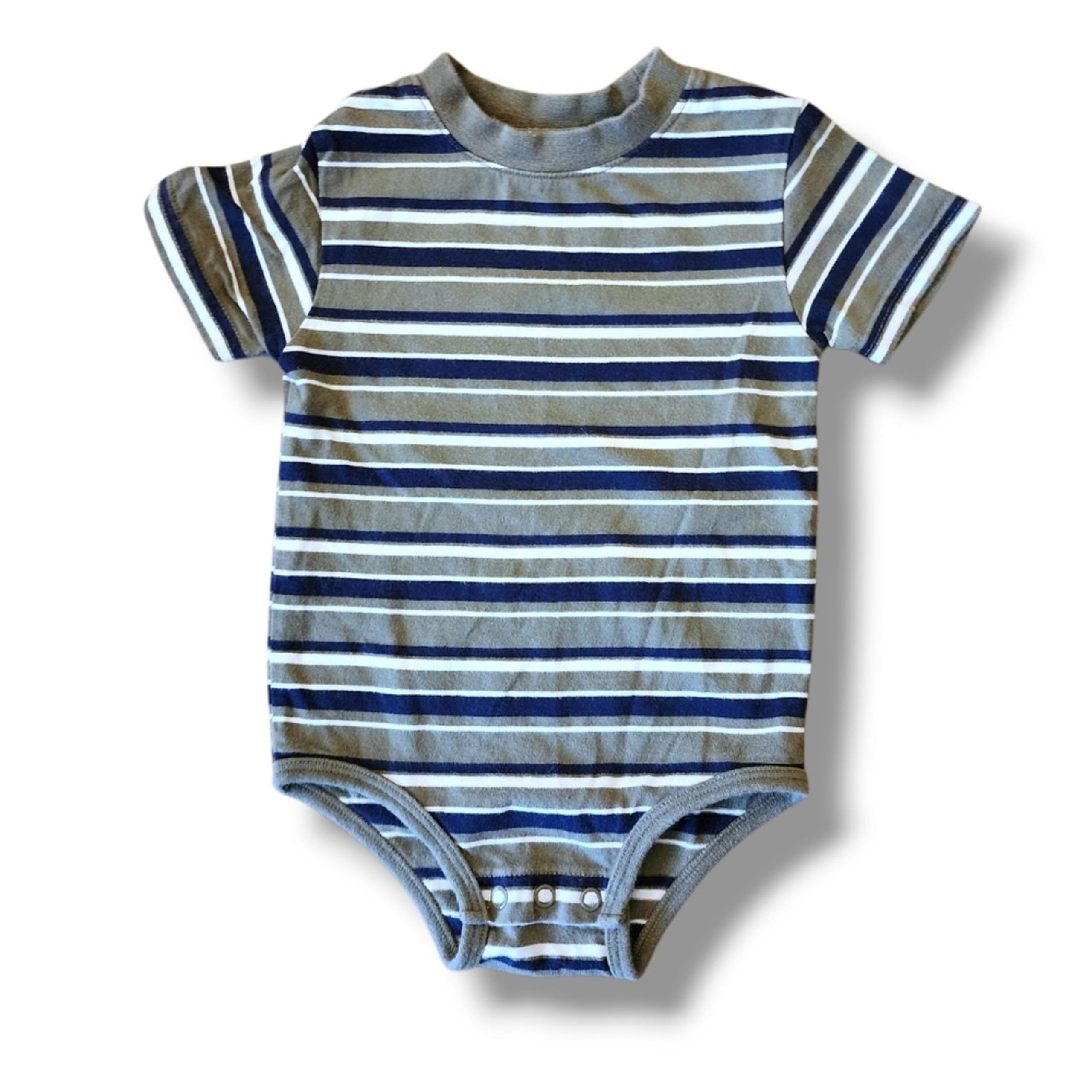 Koala Kids Striped Cotton Bodysuit