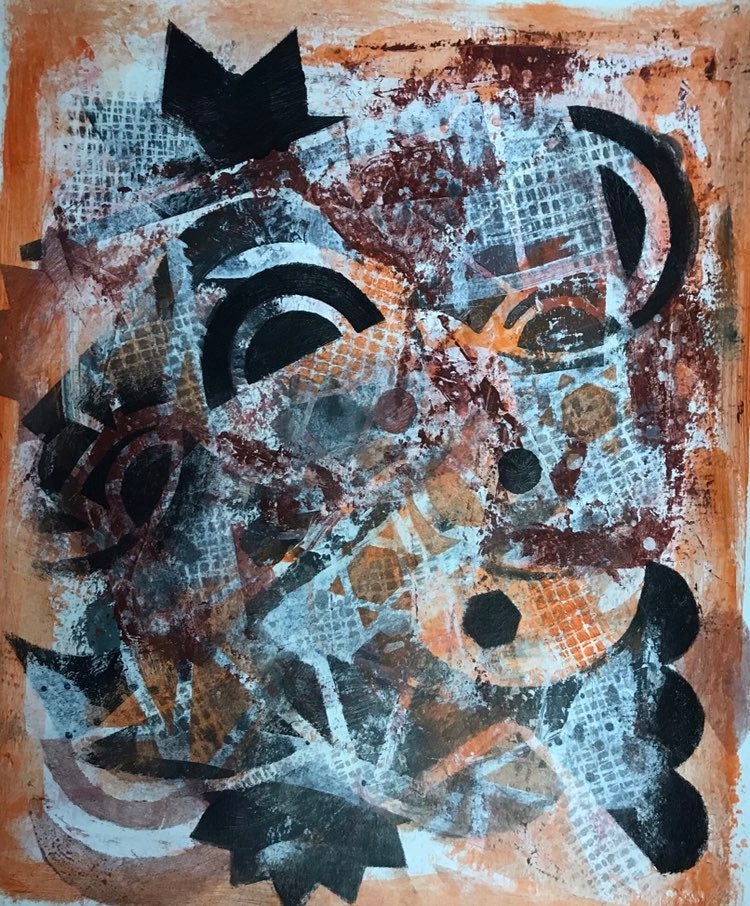Acrylic paint on canson paper
