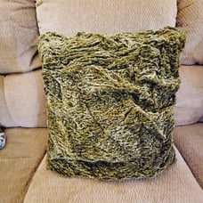 Dransfield & Ross New York Luxury Hunter Green Wrinkly Velvet Cushion Cover