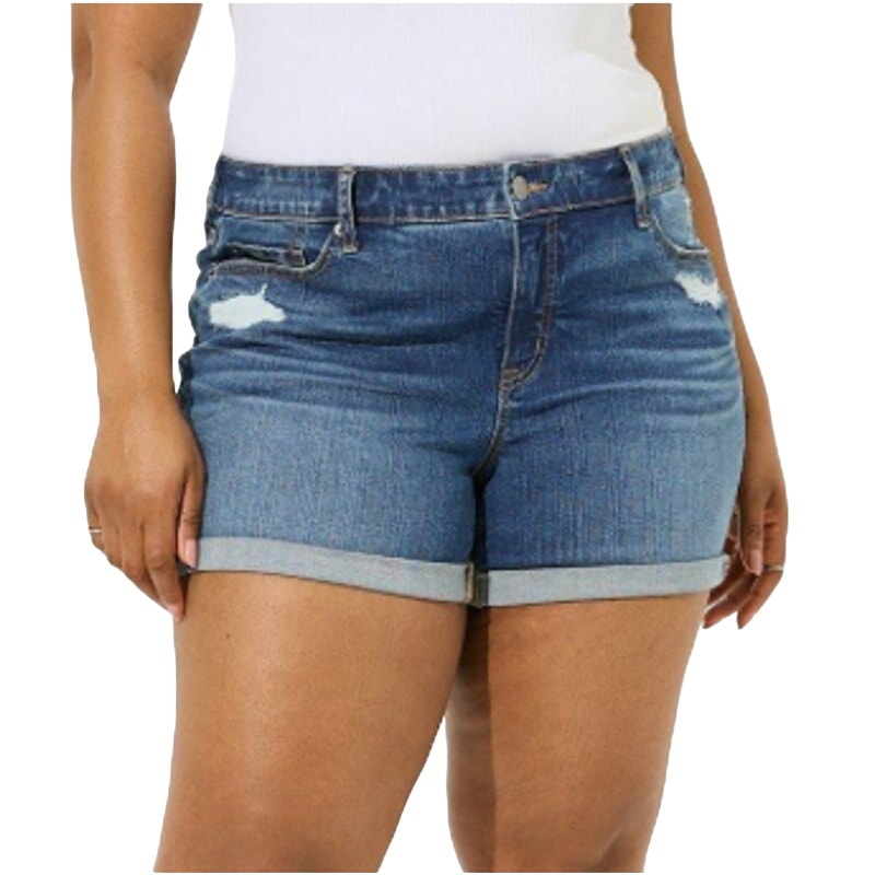 Torrid 5 Inch Perfect Vintage Stretch Short in Blue, Size 20