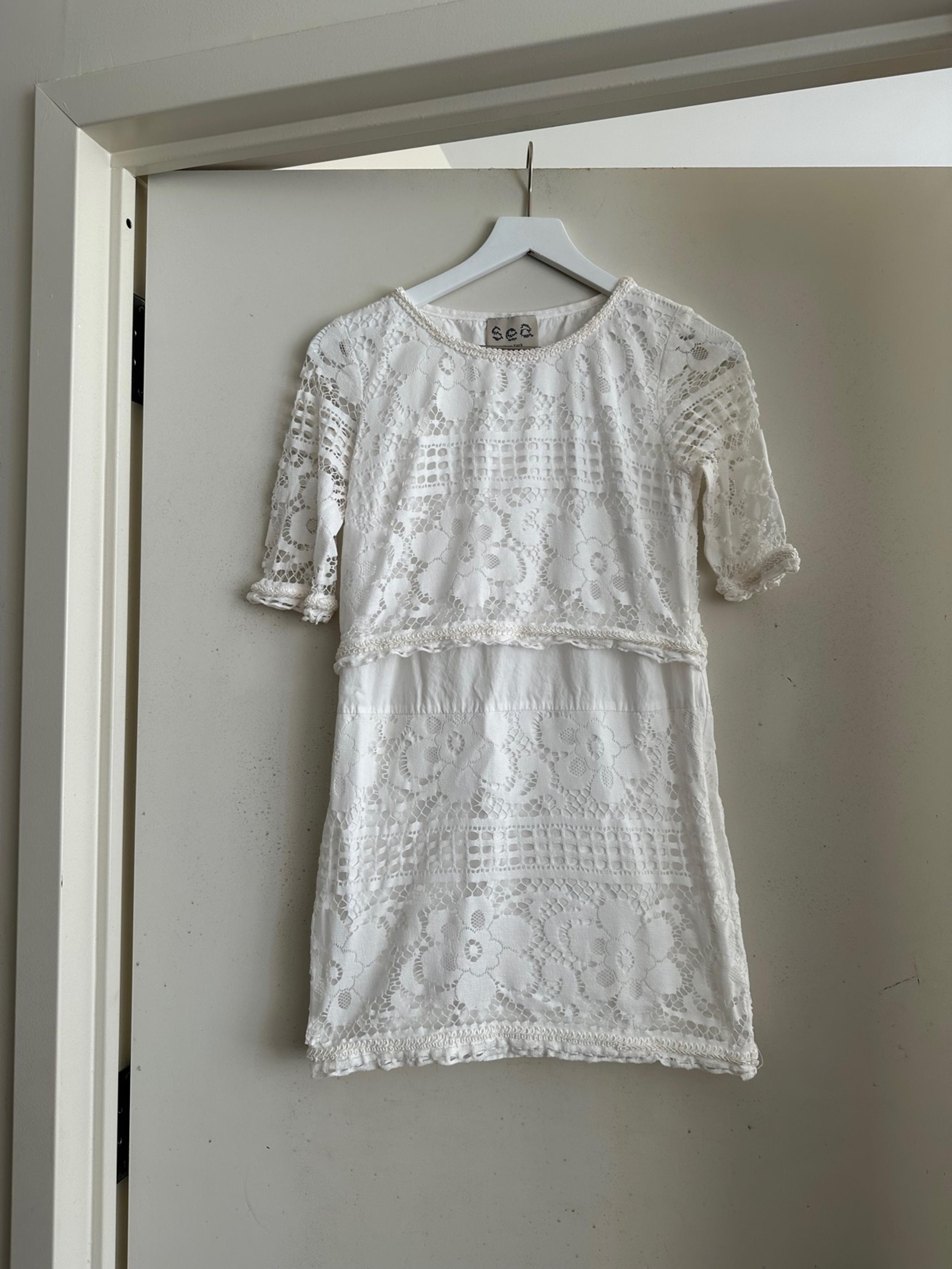 Sea New York White Lace Mini Dress