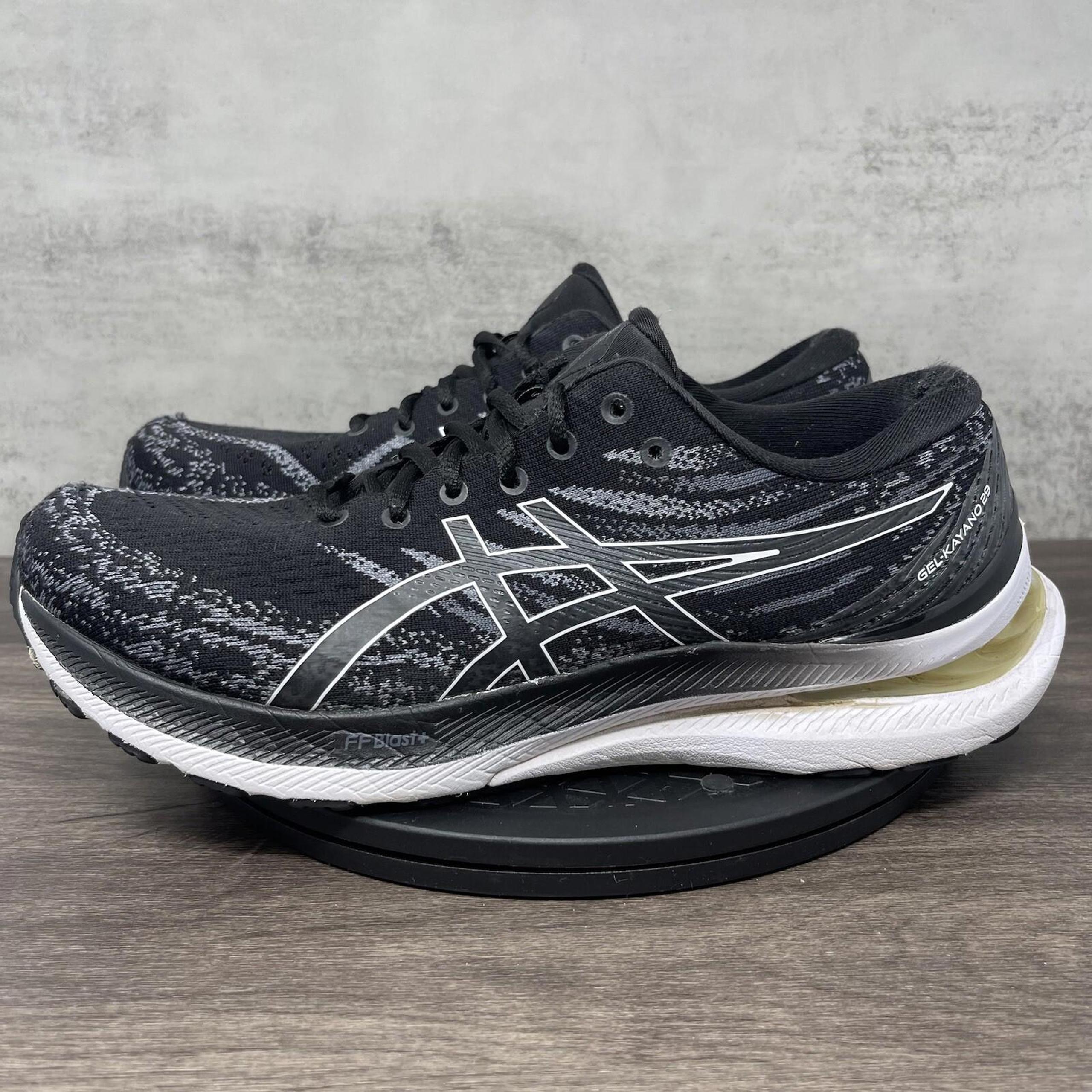 Asics Gel Kayano 29 Womens 10.5 Running Shoes Black White Athletic Trainer