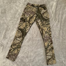 Camo Outdoor Printed Slim Fit Jeans Skinny Denim Pants Men Size 28 Like New