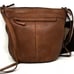 Vilenca Holland Woven Leather Crossbody Shoulder Bag Cognac Tied Knotted Braided