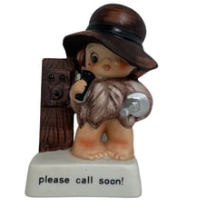 Please Call Soon! Vintage Kitsch Flapper