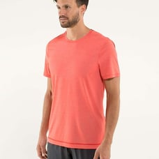 Lululemon Precision Tee Short Sleeve Shirt, Silverescent, Men's M/L
