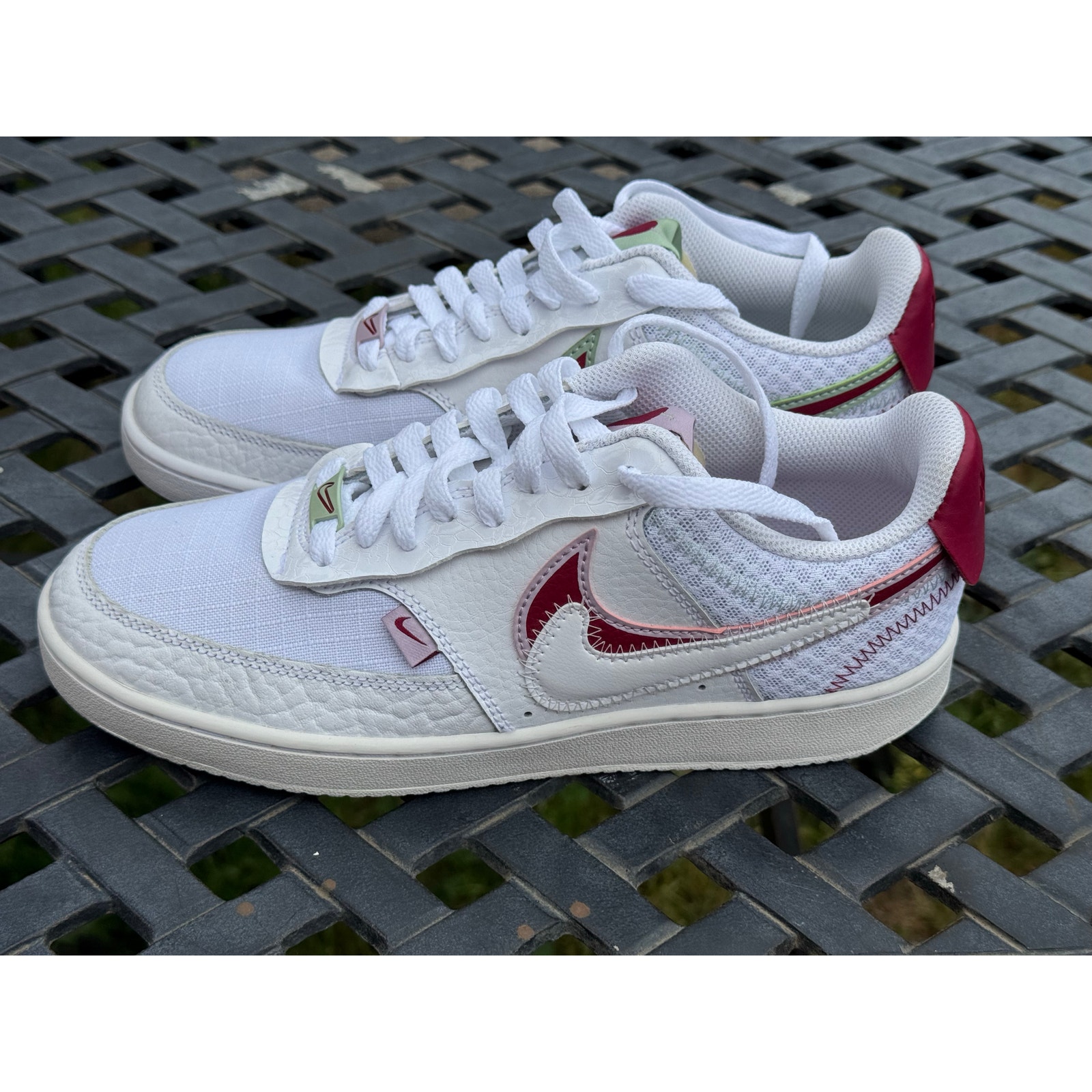 Nike Court Vision Low Premium U Complete Me shoes size 8.5 Love C17827 100 V Day