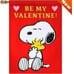 Snoopy Peanuts Be My Valentine! Applique Outdoor Standard Flag Banner 28 X 40