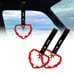 NEW 2PCS BARBED WIRE RED JDM TSURIKAWA RING Black Handle Strap Drift Charm