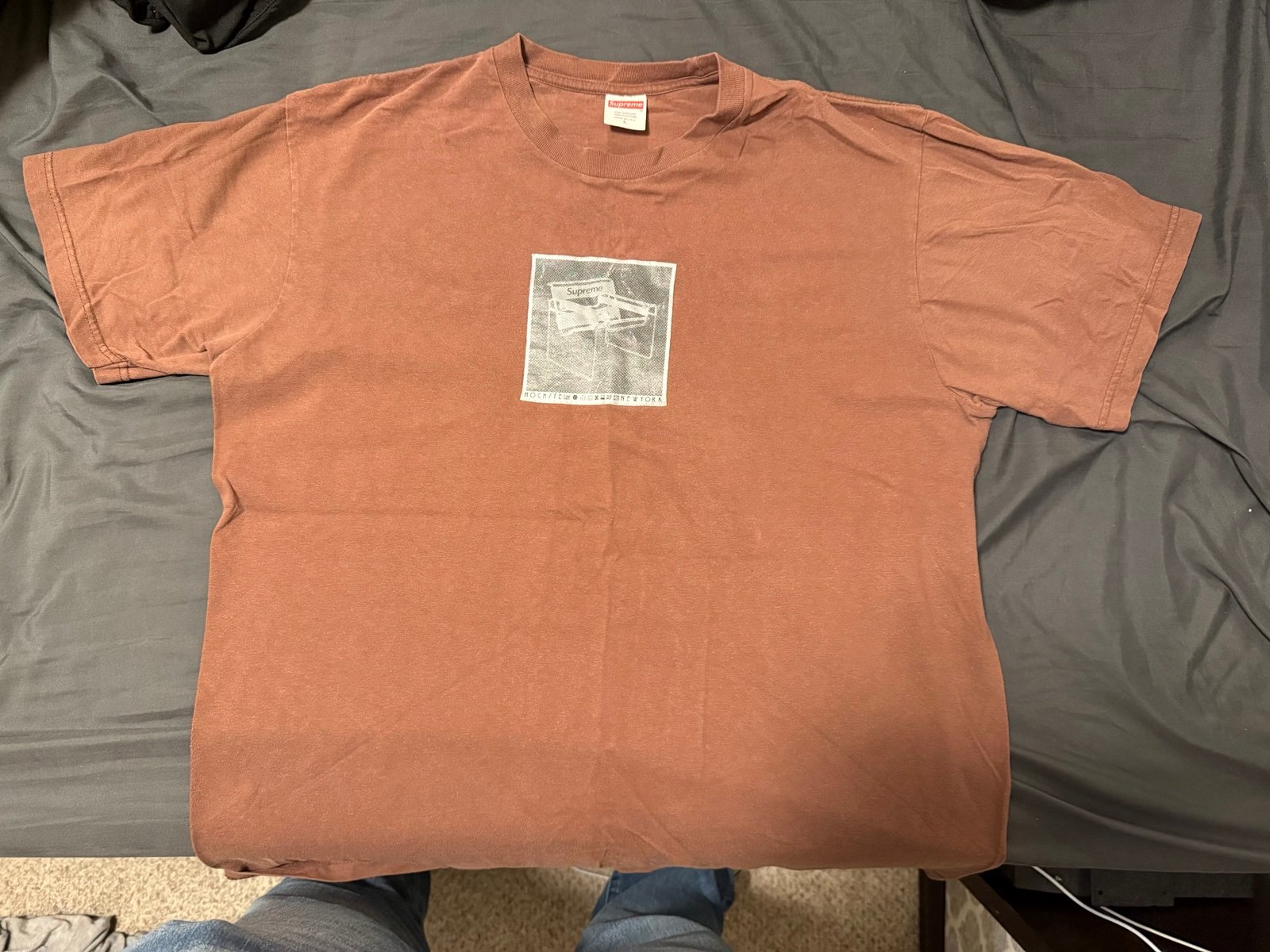 Supreme Chair Tee Brown Color Size L