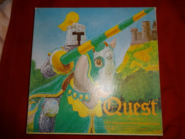 QUEST a Game of the Knights of the Round Table 1978 board game Gametime Games