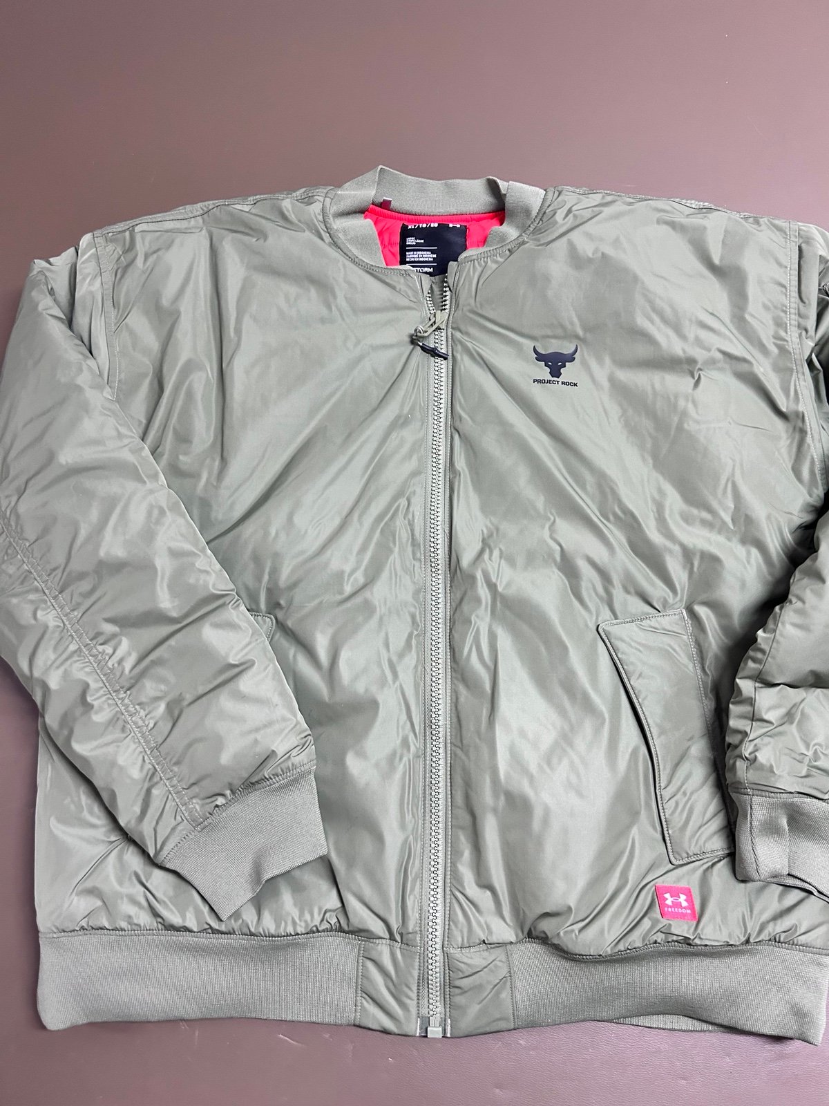 Under Armour Project Rock puffer jacket