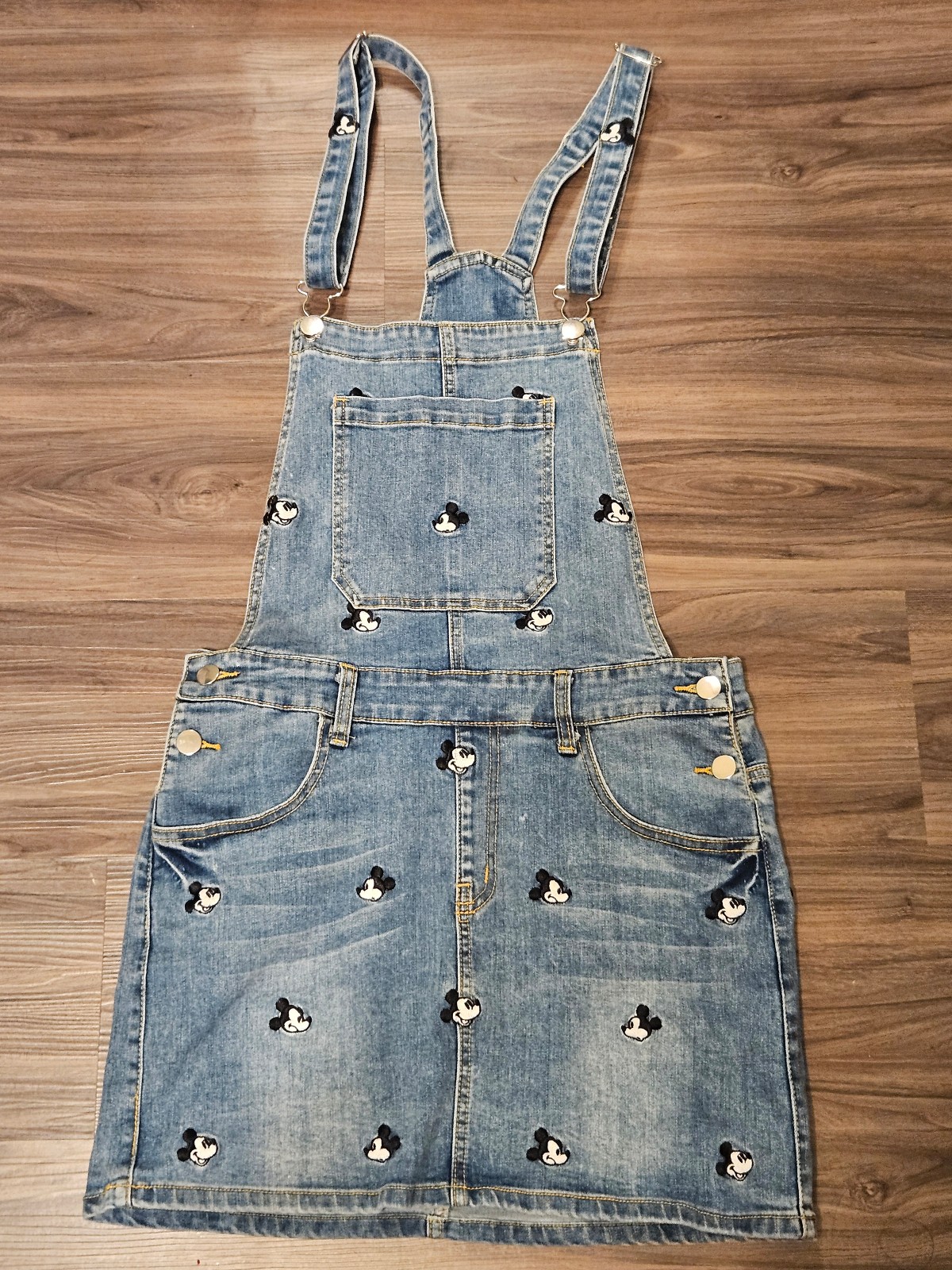 Mickey Mouse Denim Overall Dress, Brand Cakeworthy