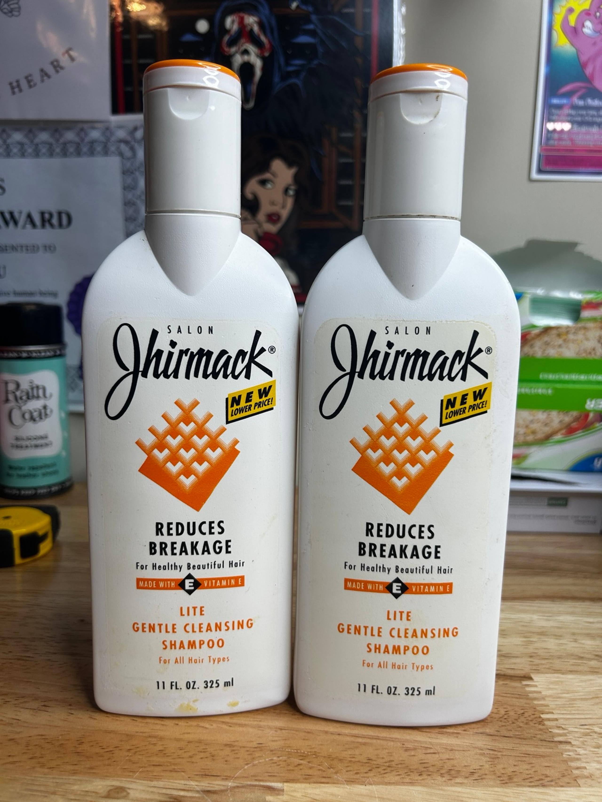 Jhirmack Salon Lite Cleansing Shampoo 11oz Unused Two Bottles