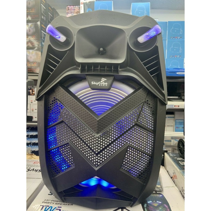 Skycube Bluetooth Wireless Speaker 15” Woofer 12500 P.M.P.O (Microphone Stand)