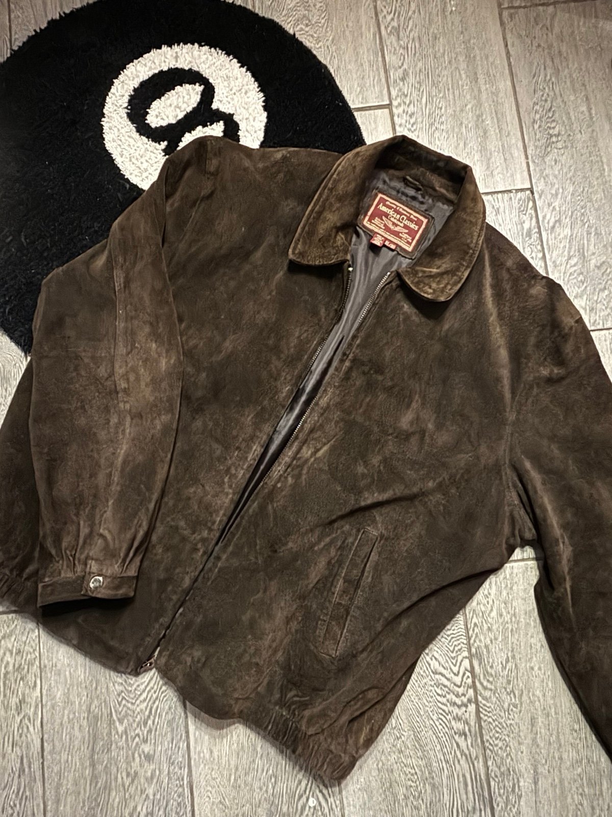 brown american classics suede vintage jacket
