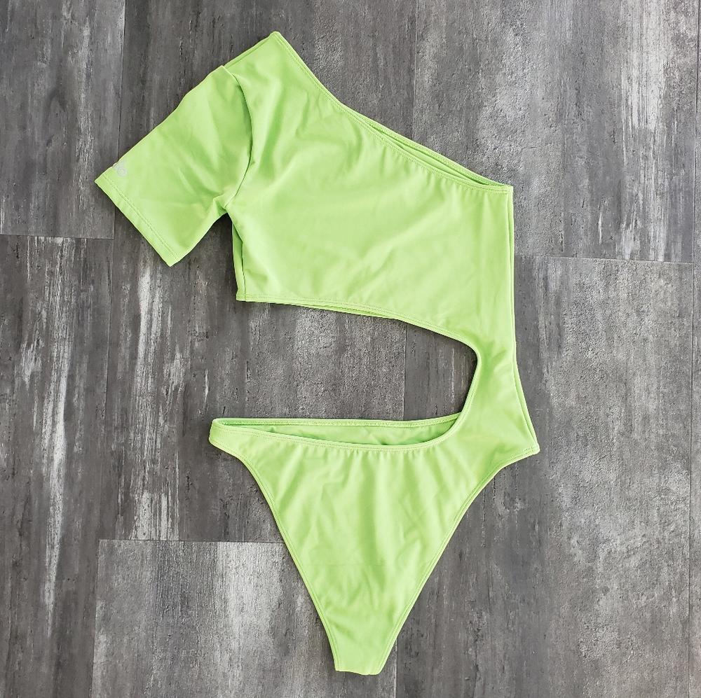 Green Apple ALO Yoga Body Wave Monokini