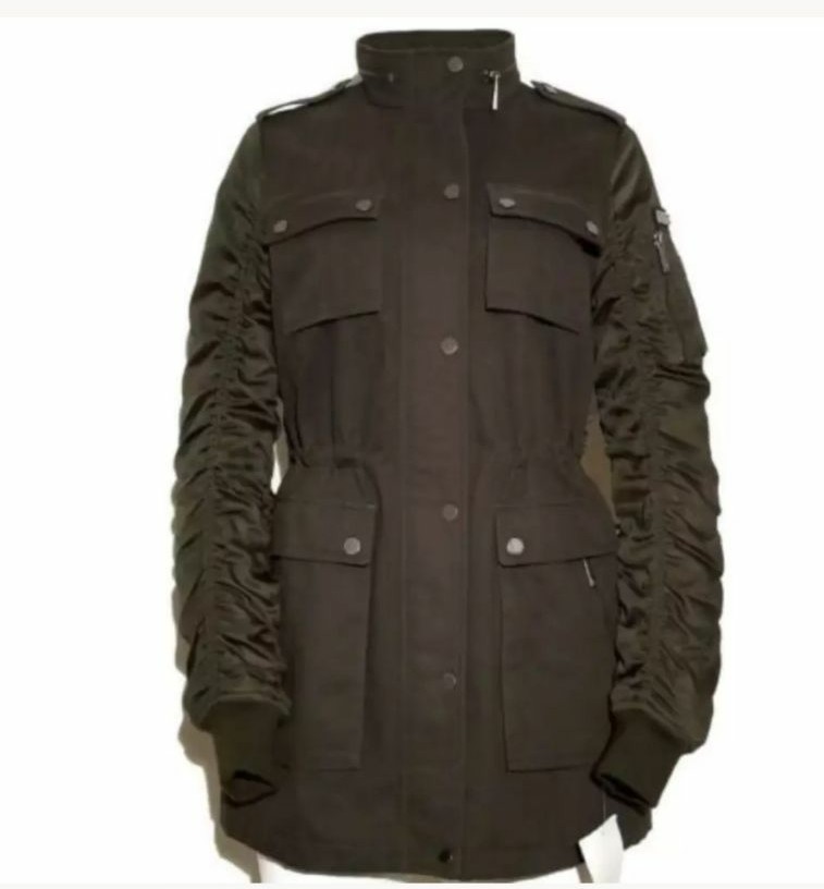 BCBG MaxAzria Women's Jacket Military S