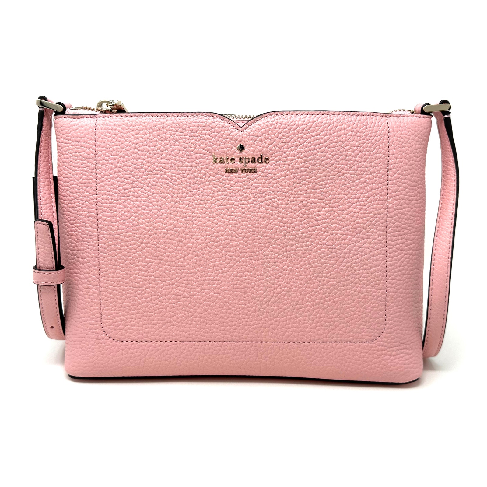 Kate Spade Harlow Crossbody Purse Tea Rose Pink Leather WKR00058