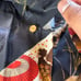 Y2K Japanese Kimono Aloha Shirt Fukuwauchi Camp Collar Skulls Silk Small
