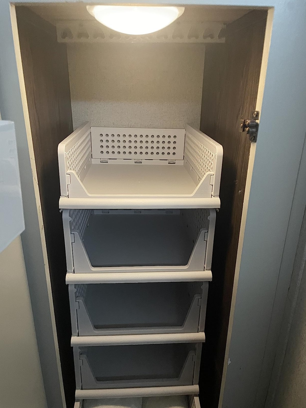 Stackable Plastic Storage Basket