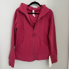 NWT Lululemon Scuba Full-Zip Hoodie Hot Pink Size 10