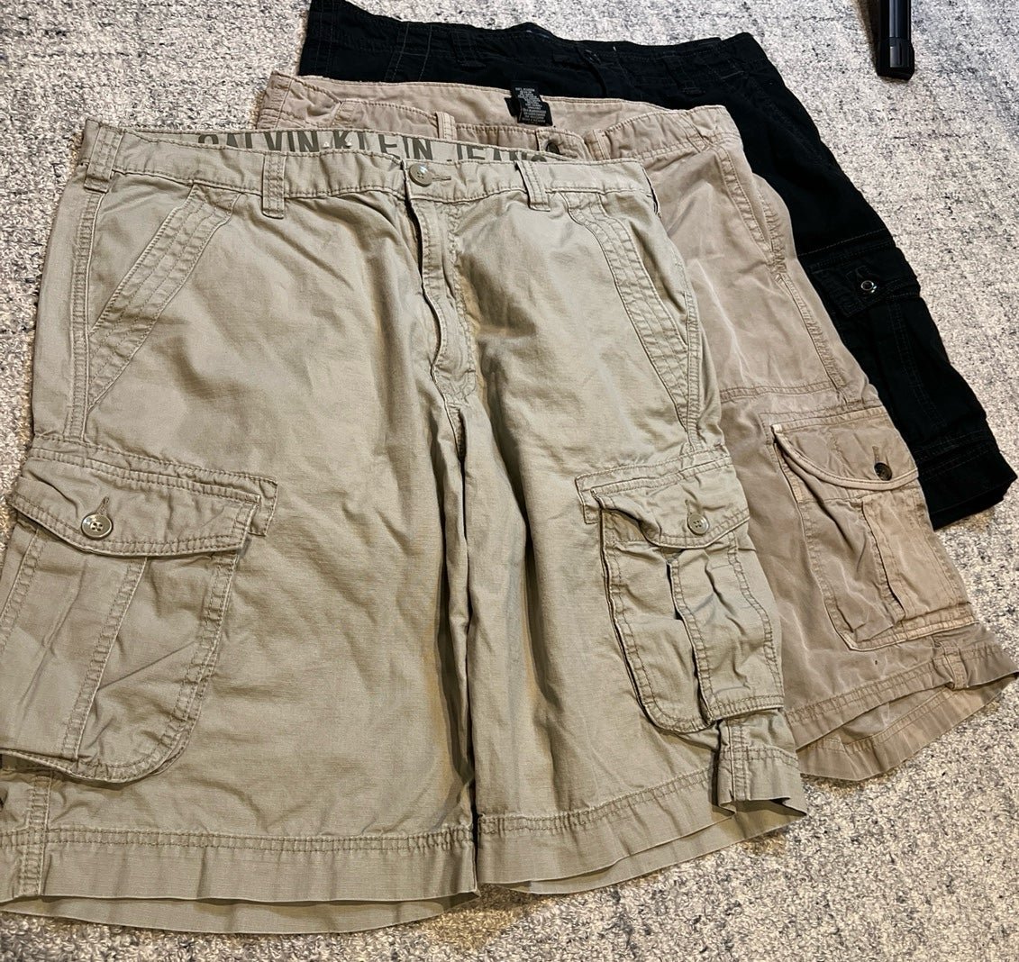 Cargo Shorts Bundle (3 pairs) - size 36