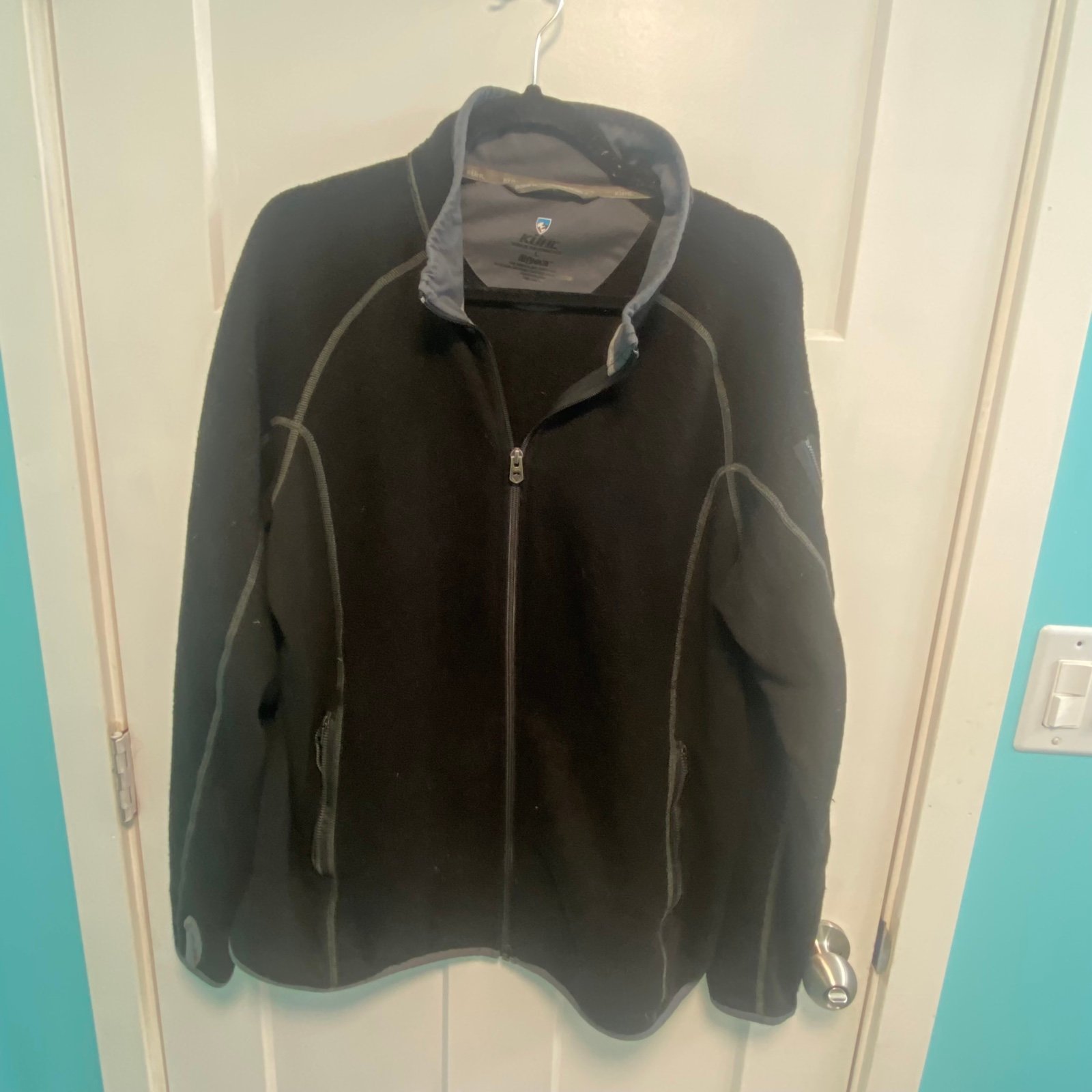 GOOD COND Kuhl Alfpaca Fleece Jacket Coat Men Sz L
