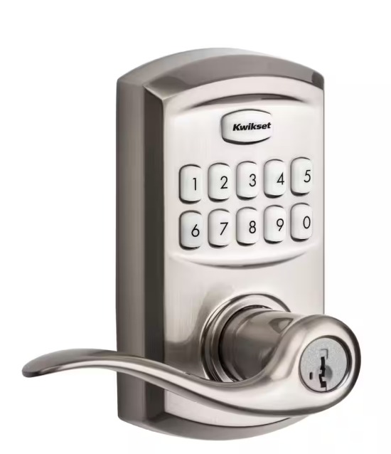 Kwikset 917 SmartCode Satin Nickel Keypad Elec Single-Cylinder Tustin smart key