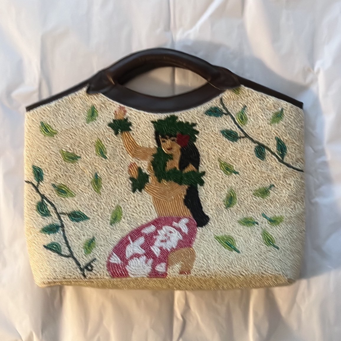 Beaded Maui By Design Hawaii Hula Purse Handbag