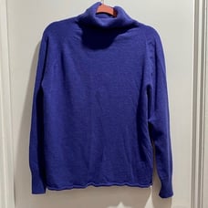 Celtic & CO Wool Basic Minimalist Office Work Oversized Turtleneck Sweater S