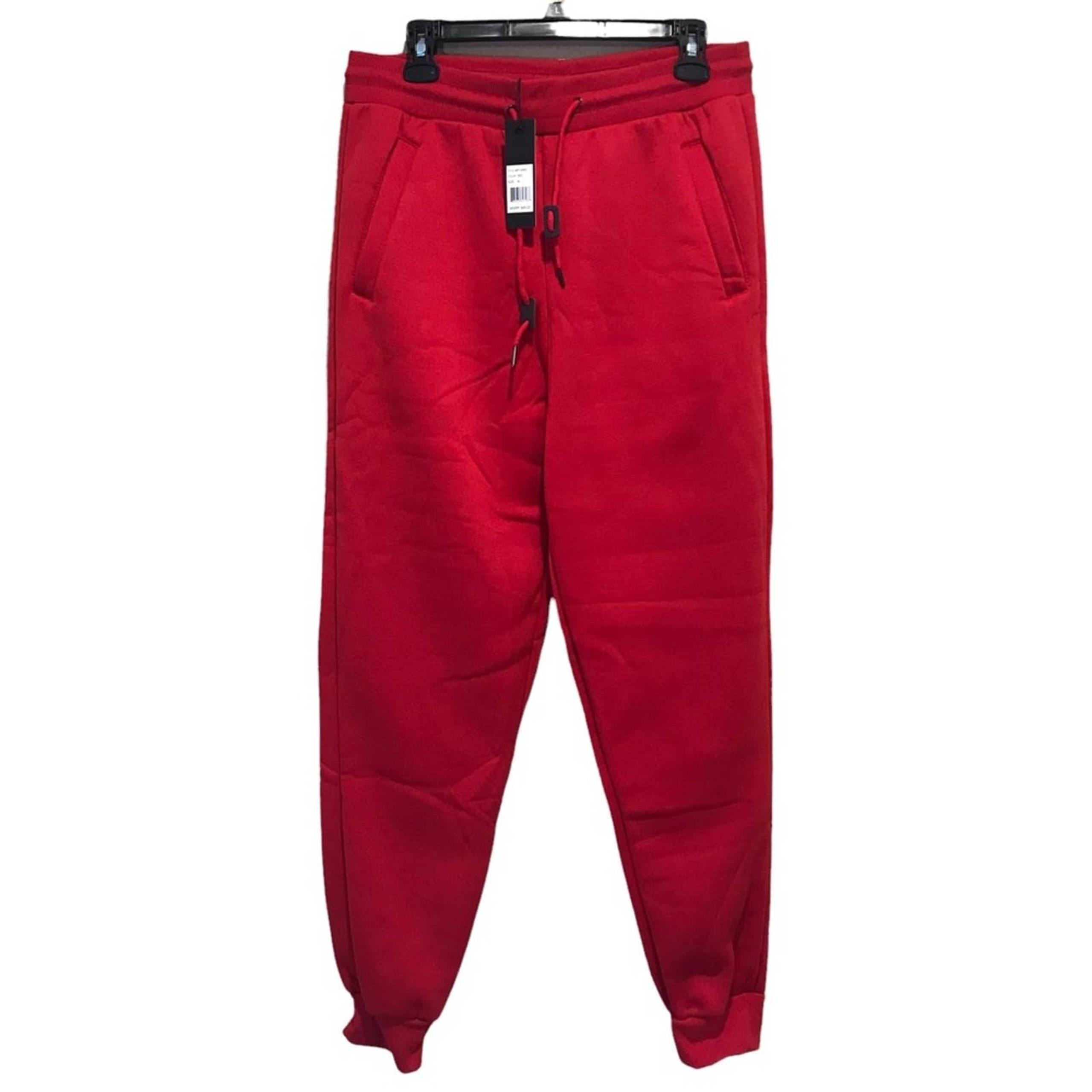 by Harvic Mens Jogger Pants Red Size Medium NWT - Galaxy