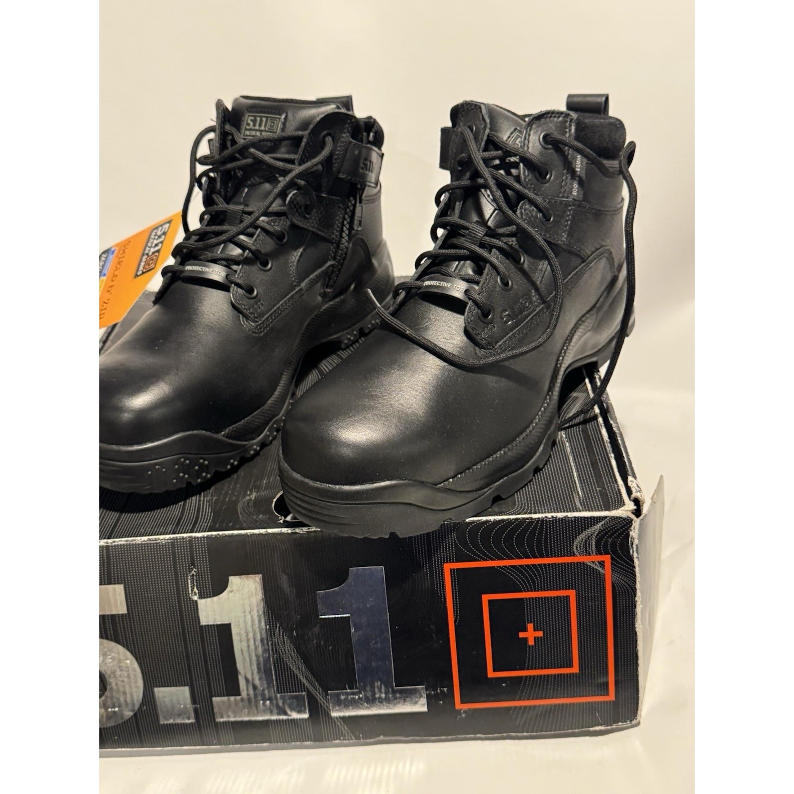 5.11 Tactical ATAC 6" Zip Boots Side Zip Work Military Black Mens Size 10.5