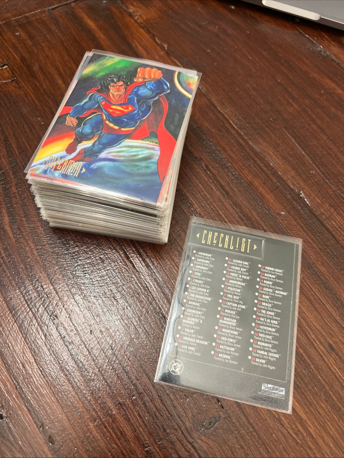 Vintage Rare 1994 Skybox Master Series DC Superman Complete Trading Card Set 90