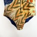 Verano High Menorca Maillot Latin One-Piece Cut-Out Halter Bathing Suit Large