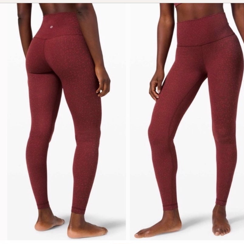 NWT❗️Lululemon Align Red Engineered Camo Pant 28”