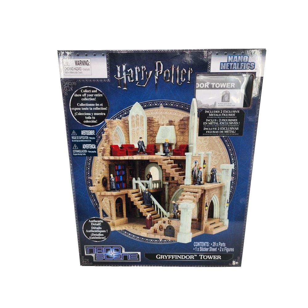 Harry Potter Nano Scene Metalfigs Gryffindor Tower Includes 2 Figures Play Set