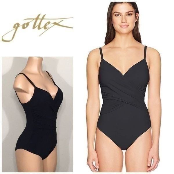 Profile by Gottex wrap front swimsuit. NWT