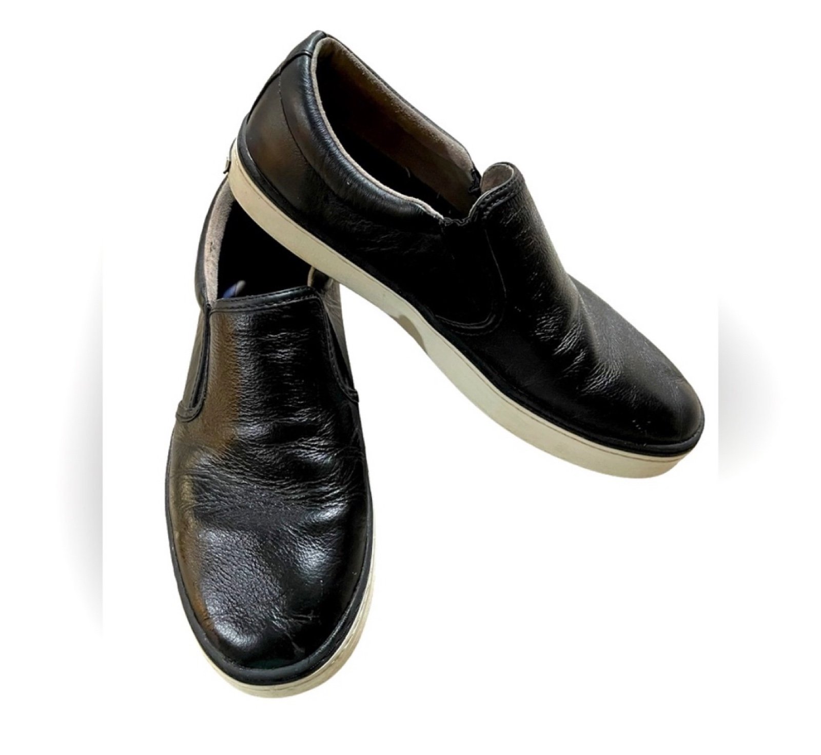 Cole Haan Grand OS Falmouth Men's Black Leather Slip On Shoes - Size 10 M