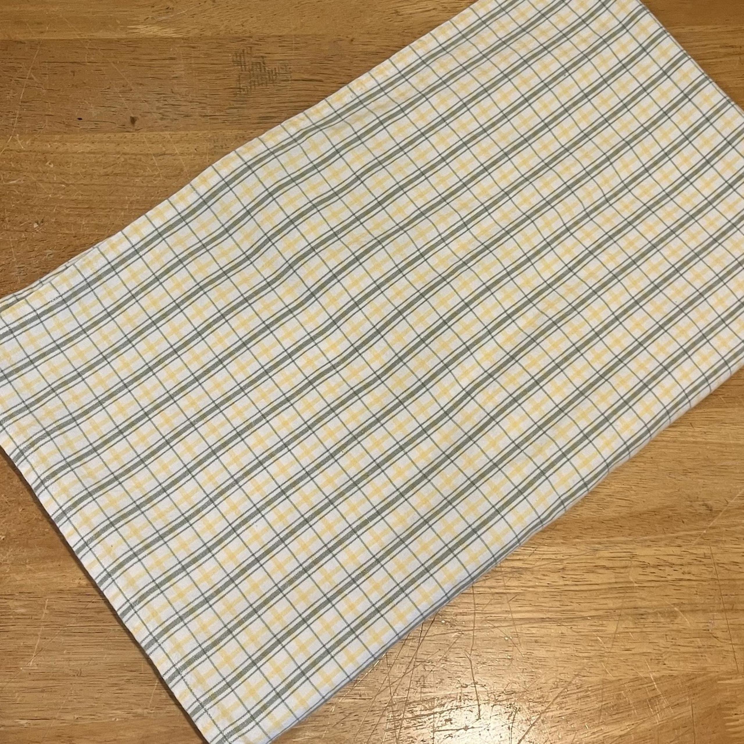 Waverly Garden Room Yellow Green Plaid Cottagecore Oblong Tablecloth 54x92"