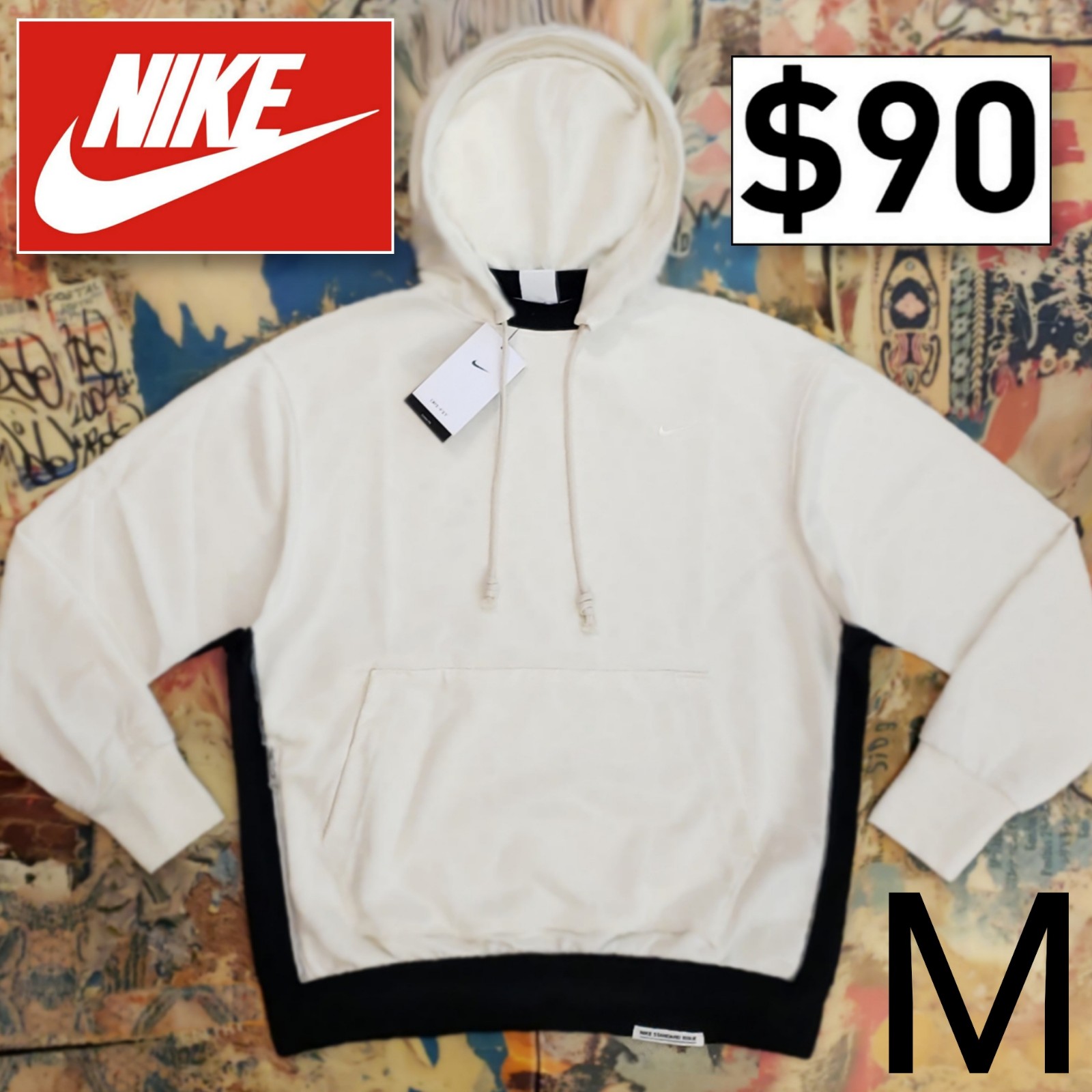 90 New Nike Mens Standard Issue Hoodie w/ Zip Phone Pocket! M