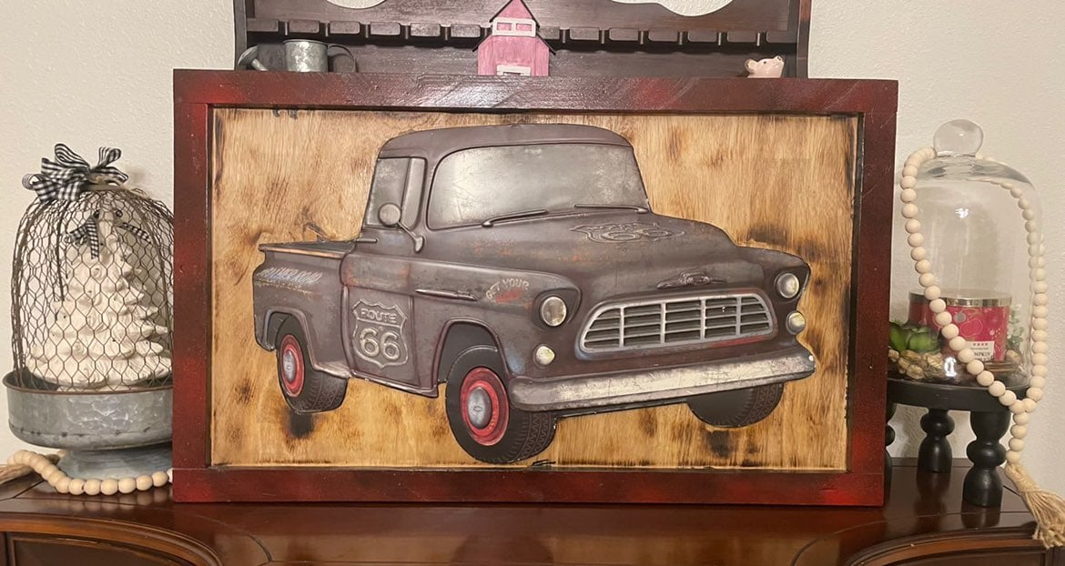 Old Truck Rustic Wall Decor