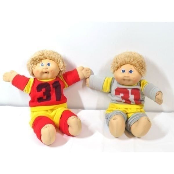 Vintage 1983 Coleco Cabbage Patch Brothers Boys Original Black Signature No Date
