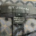 St. John Pants Pintucked Ankle Trouser Jacquard Diamond Print High Rise Size 12