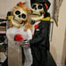 Ghoul Newly Deads Bride & Groom Skeleton Animated Halloween Sings I Got You Babe