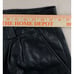 Michael Hoban North Beach Straight Leather Pants Size 30 Black Dark Pant Vintage