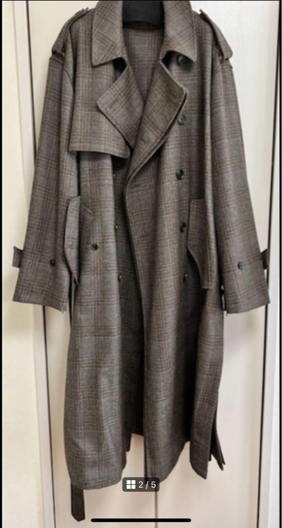 stein OVERSIZED OVERLAPED TRENCH COAT・BEIGE - tity