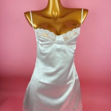 Sexy vintage bride Satin Floral slip new