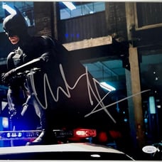 Christian Bale Signed The Dark Knight 11x14 Photo D Autograph Batman JSA COA